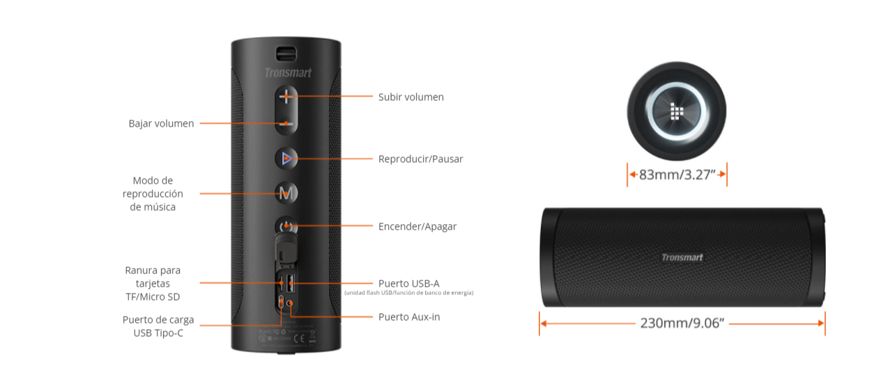 Parlante Tronsmart T6 Pro