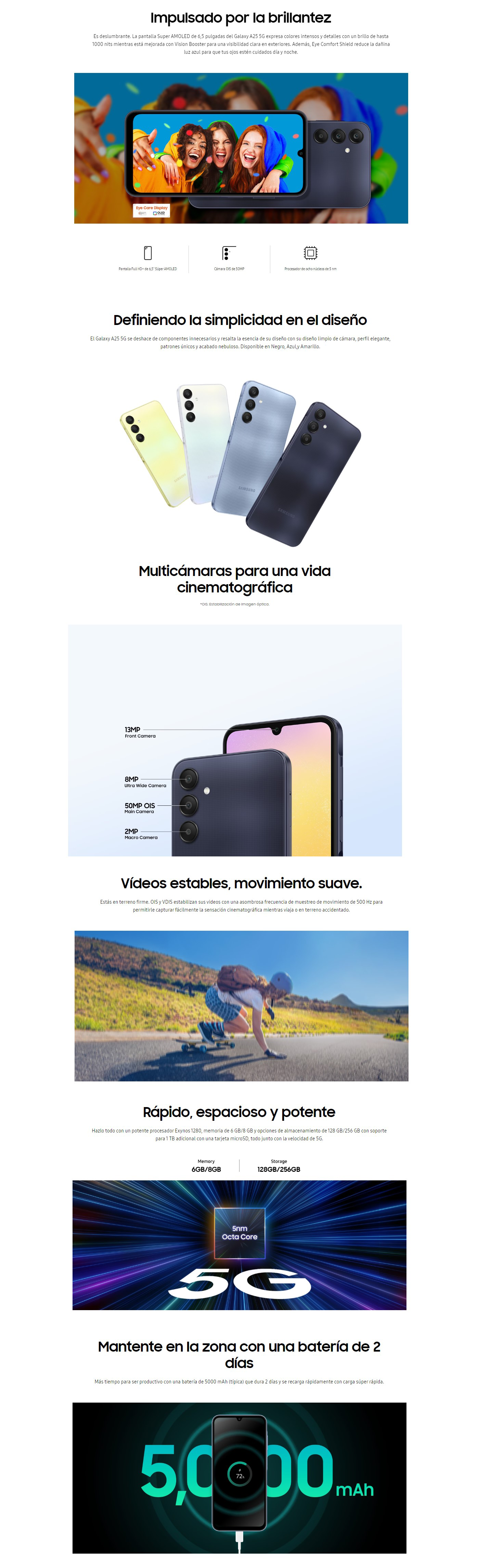Banner Informativo Samsung Galaxy A25 5G