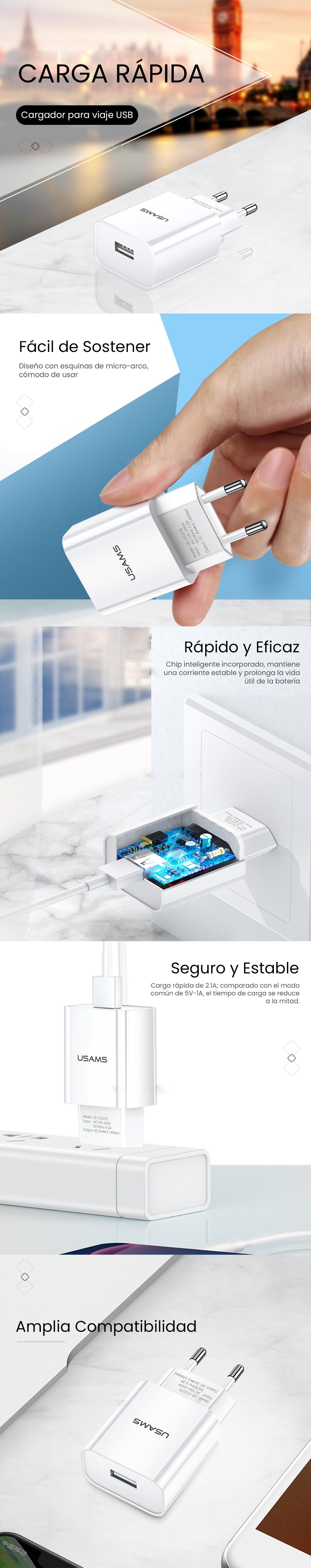 Banner Cargador de Pared T18 US-CC075