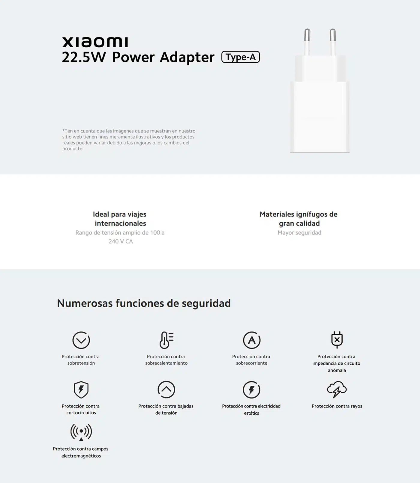 Banner Cargador Xiaomi 22.5W USB-A