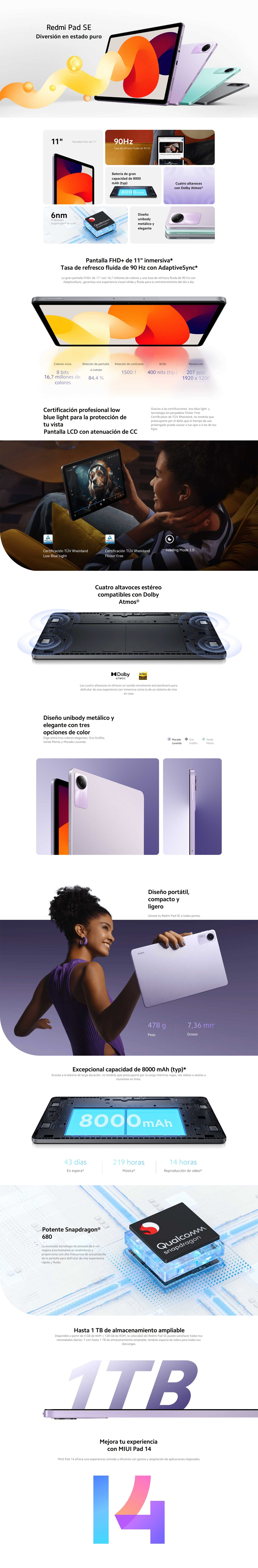 Banner Informativo Xiaomi Redmi Pad SE
