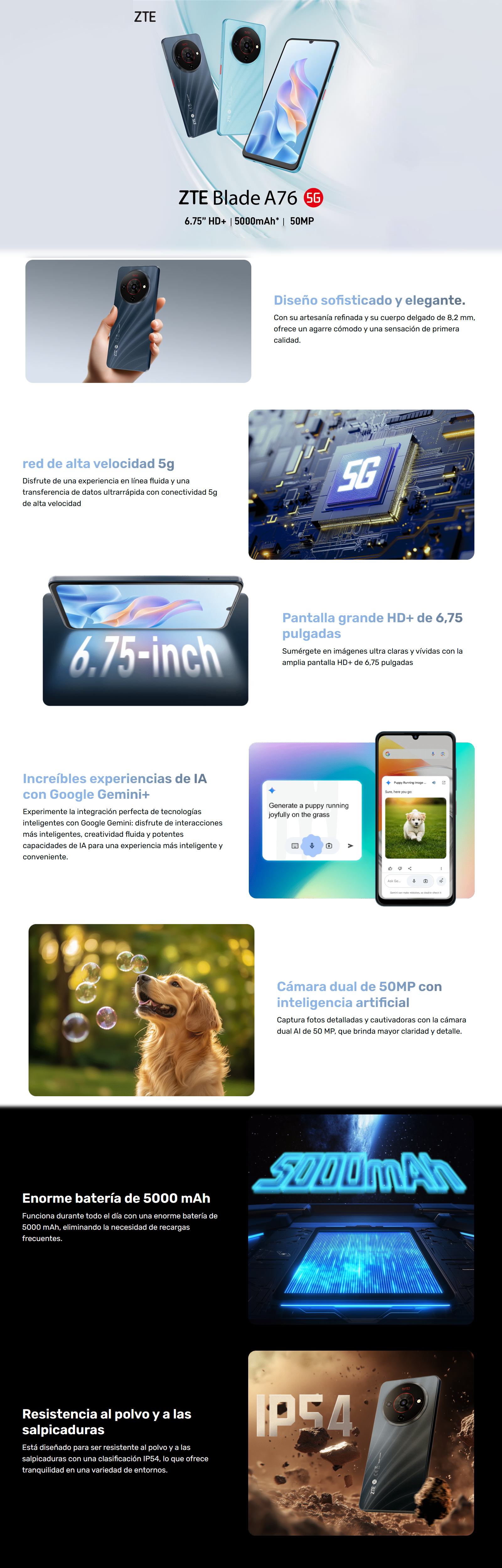 Banner ZTE Blade A76 5G