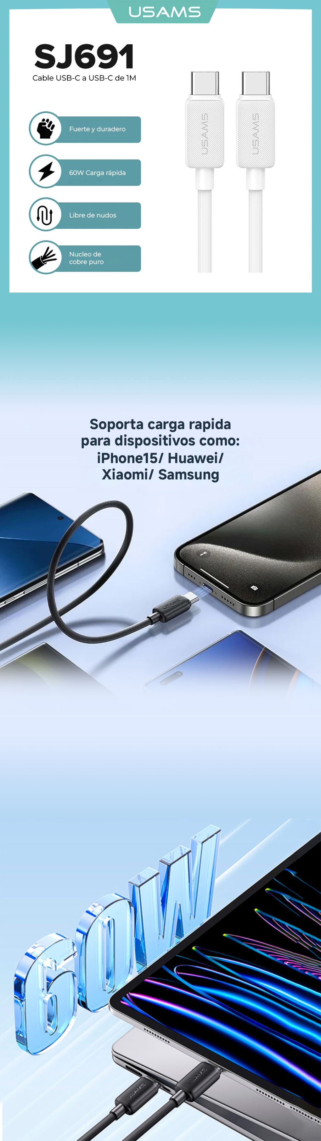 Cable usams se-s691 banner