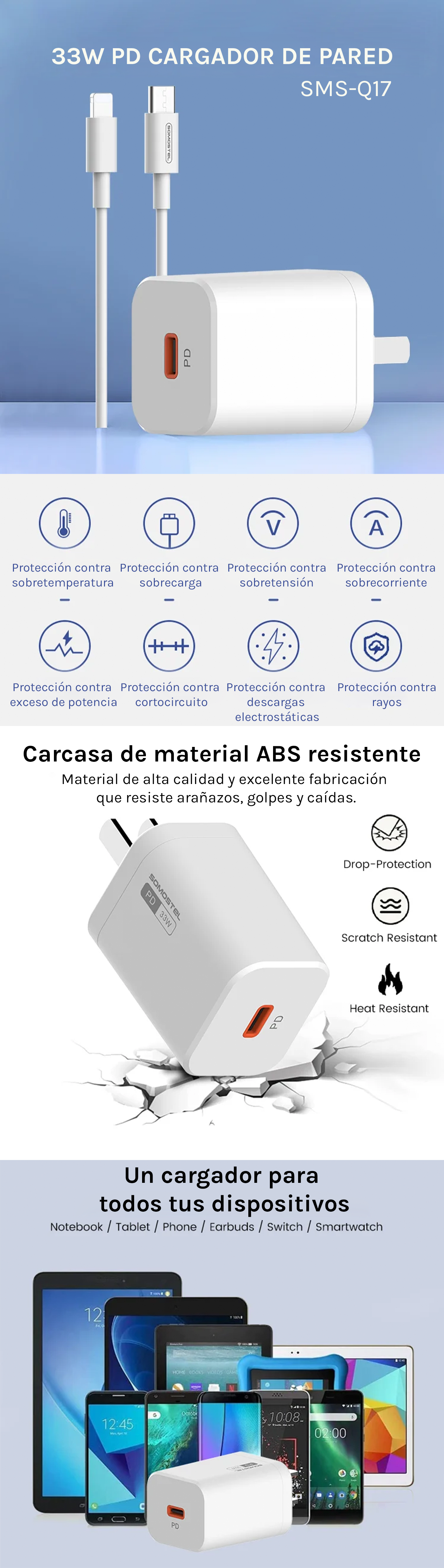  cargador 33W SMS-Q17