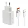 blanco Cargador Xiaomi 33W Combo