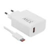 blanco Cargador Xiaomi 33W Combo