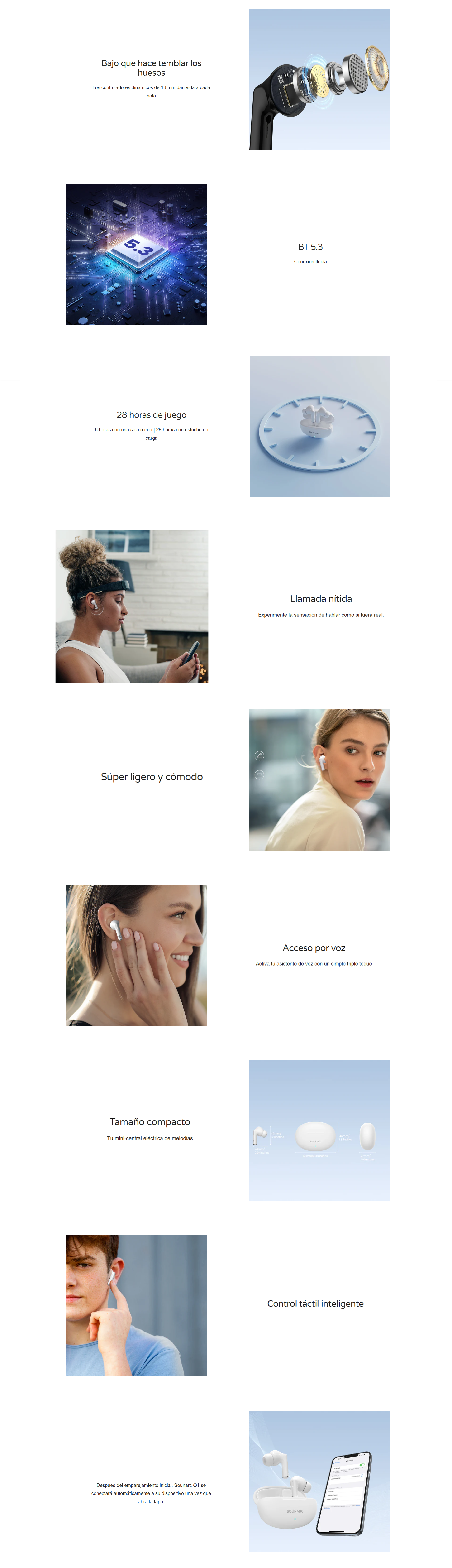 SOUNARC Q1 Auriculares Banner
